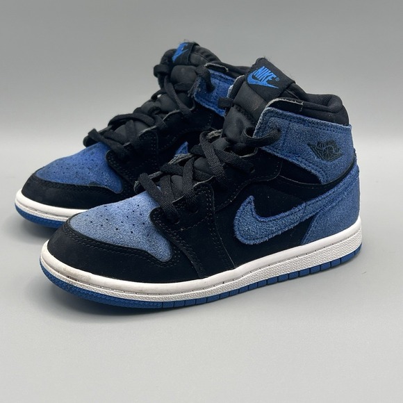 2023 Nike Air Jordan 1 Retro High Royal Blue Reimagined - Kids Toddler Size 10 - Picture 2 of 8